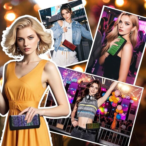 Elegant LED Light Up Purse with 11 Color Options - Ideal for Graduations & Proms - Picture 2 of 9